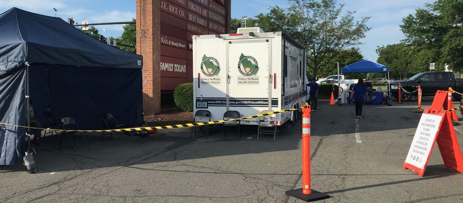 Prince William Health District mobile vaccination clinic in Manassas